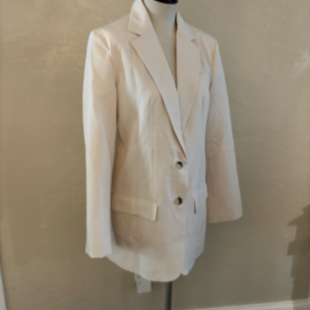 Women's Oversized Cream Blazer Sz Small New